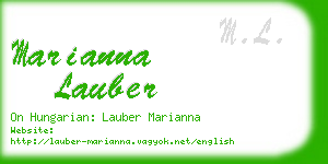 marianna lauber business card